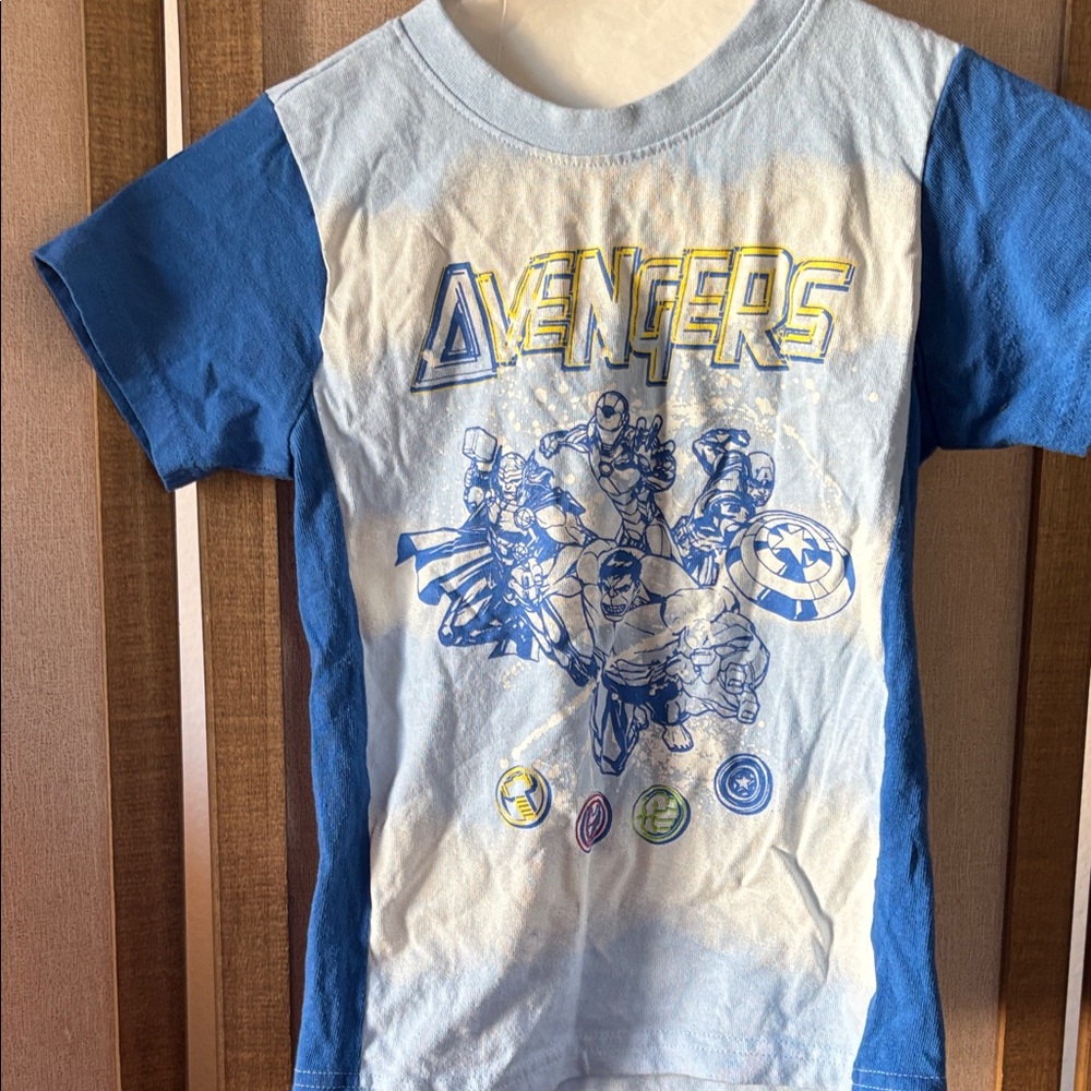 Marvel Avengers Blue and White Kids T-Shirt 7